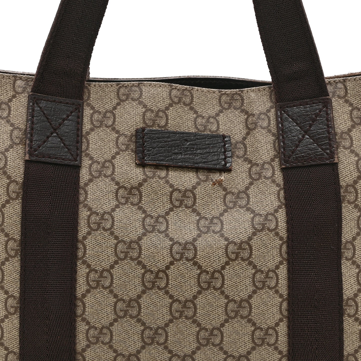 GG Plus Monogram Small Tote Dark Brown