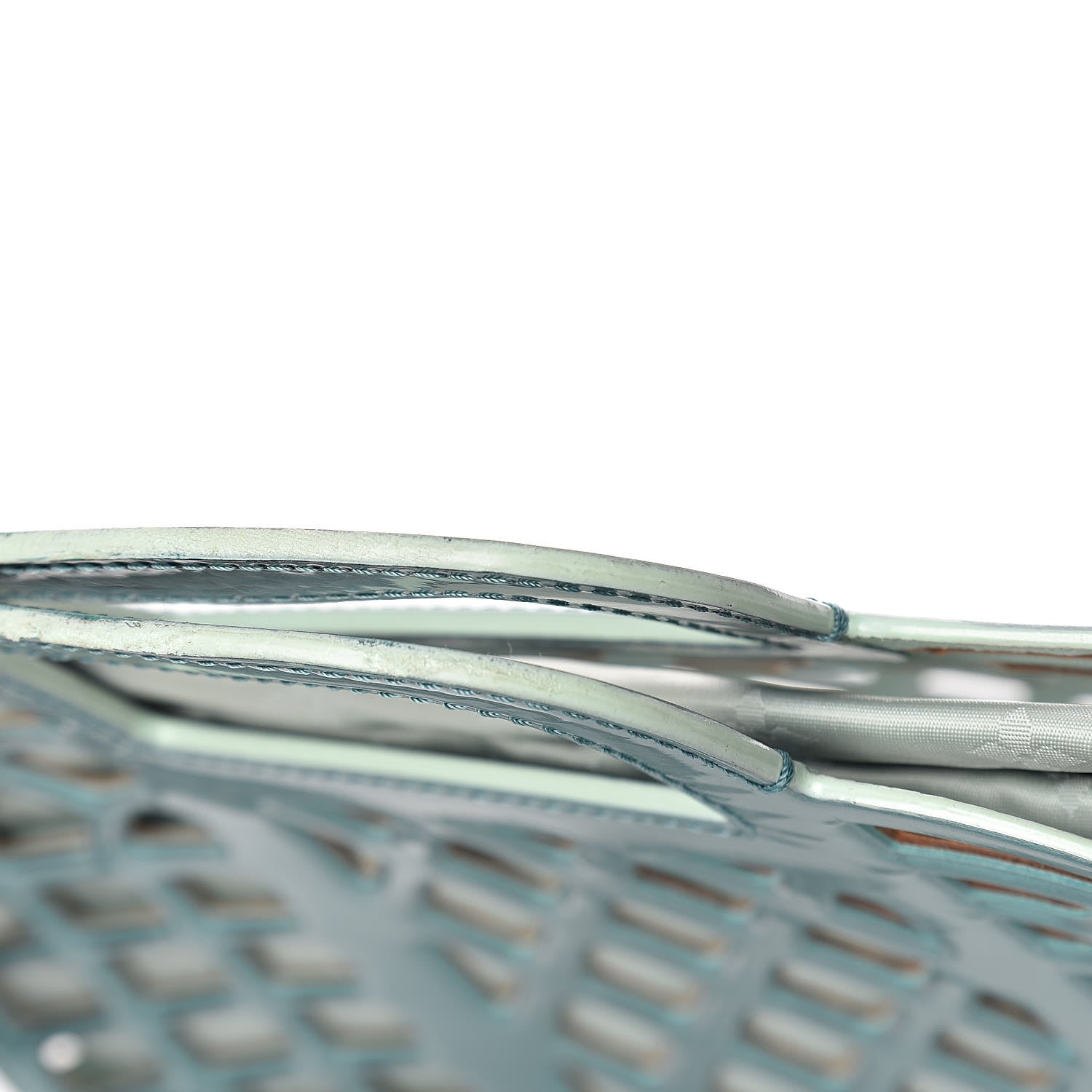 Louis Vuitton Metallic Patent Reef Jelly Basket PM Turquoise 11 of 14