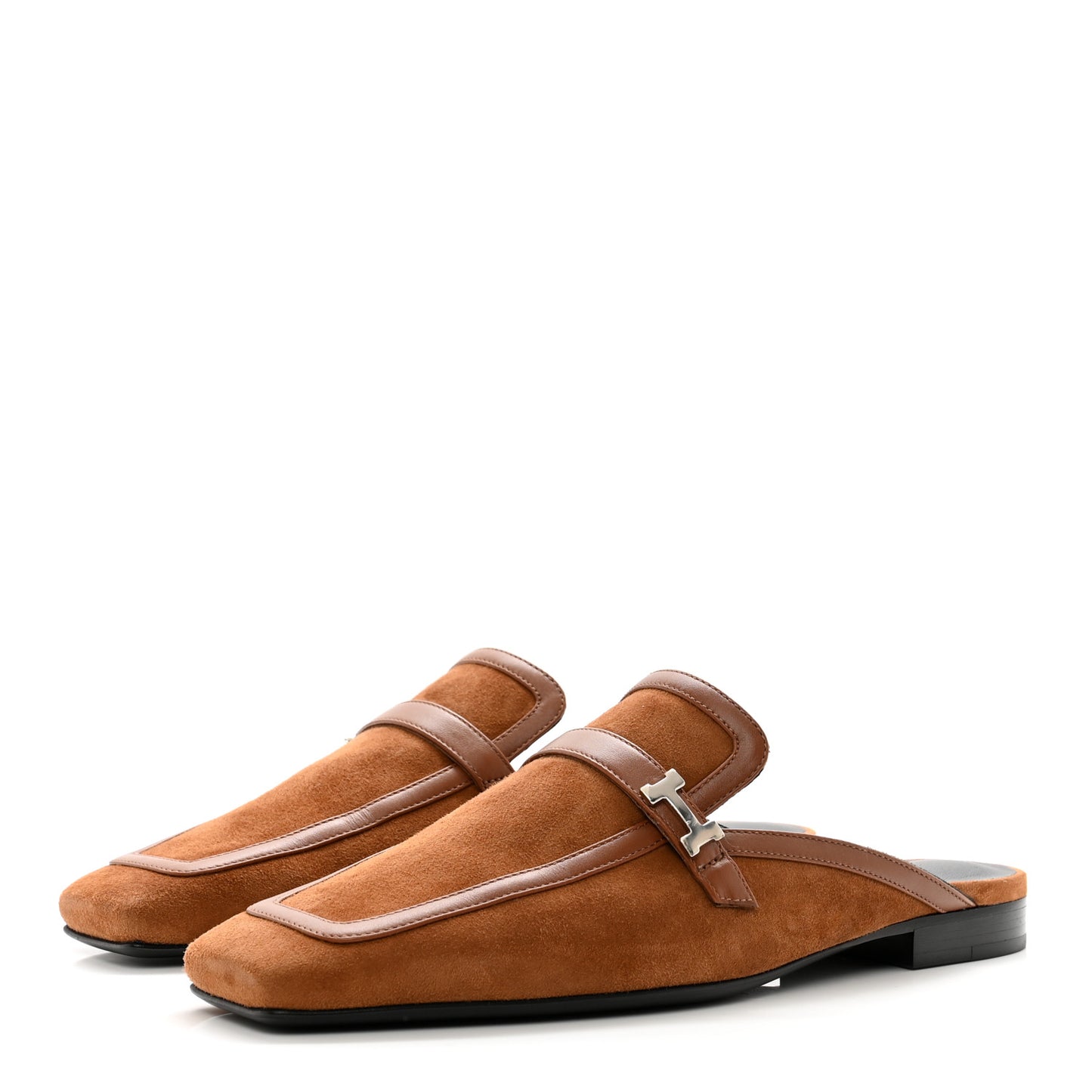 Suede Goatskin Groupie Mules 37.5 Brun Amourette