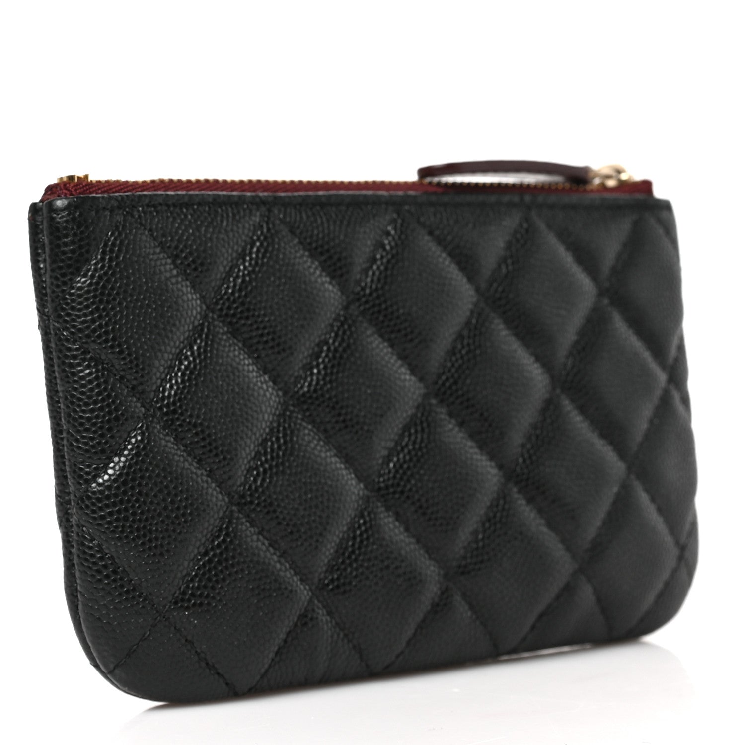Chanel Caviar Quilted Small Cosmetic Case Black 3 of 7