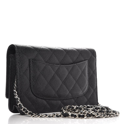 Chanel Caviar Quilted Wallet On Chain WOC Black 3 of 9