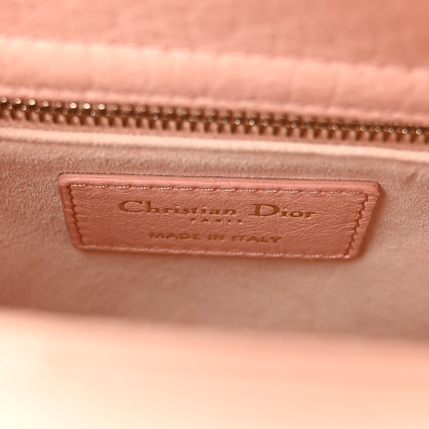 Ostrich Mini Lady Dior Light Pink