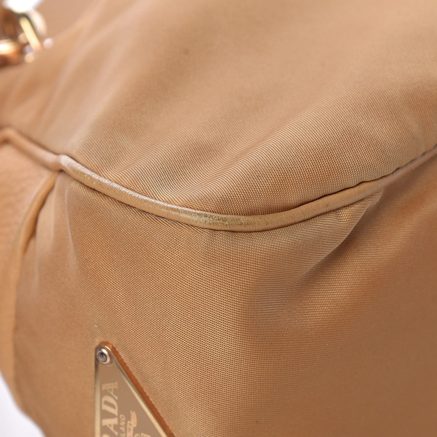 Nylon Vitello Daino Pochette Sabbia