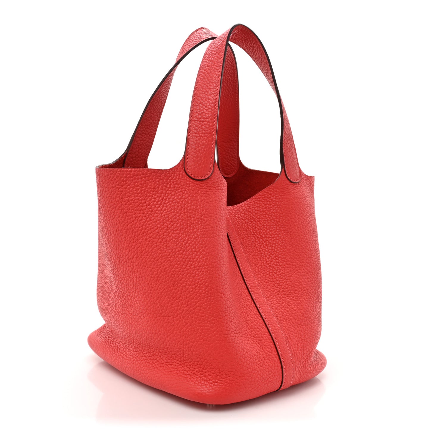 Taurillon Clemence Picotin Lock 22 MM Rouge Pivoine
