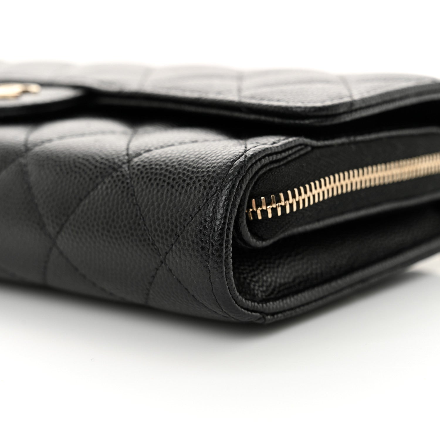 Chanel Caviar Quilted Phone Holder Wallet on Removable Chain Black 11 of 14