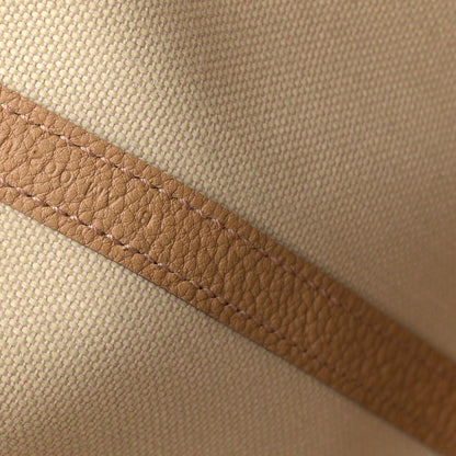 Hermes Toile Militaire Vache Country Garden Party 30 TPM Tote Beton Biscuit 7 of 10