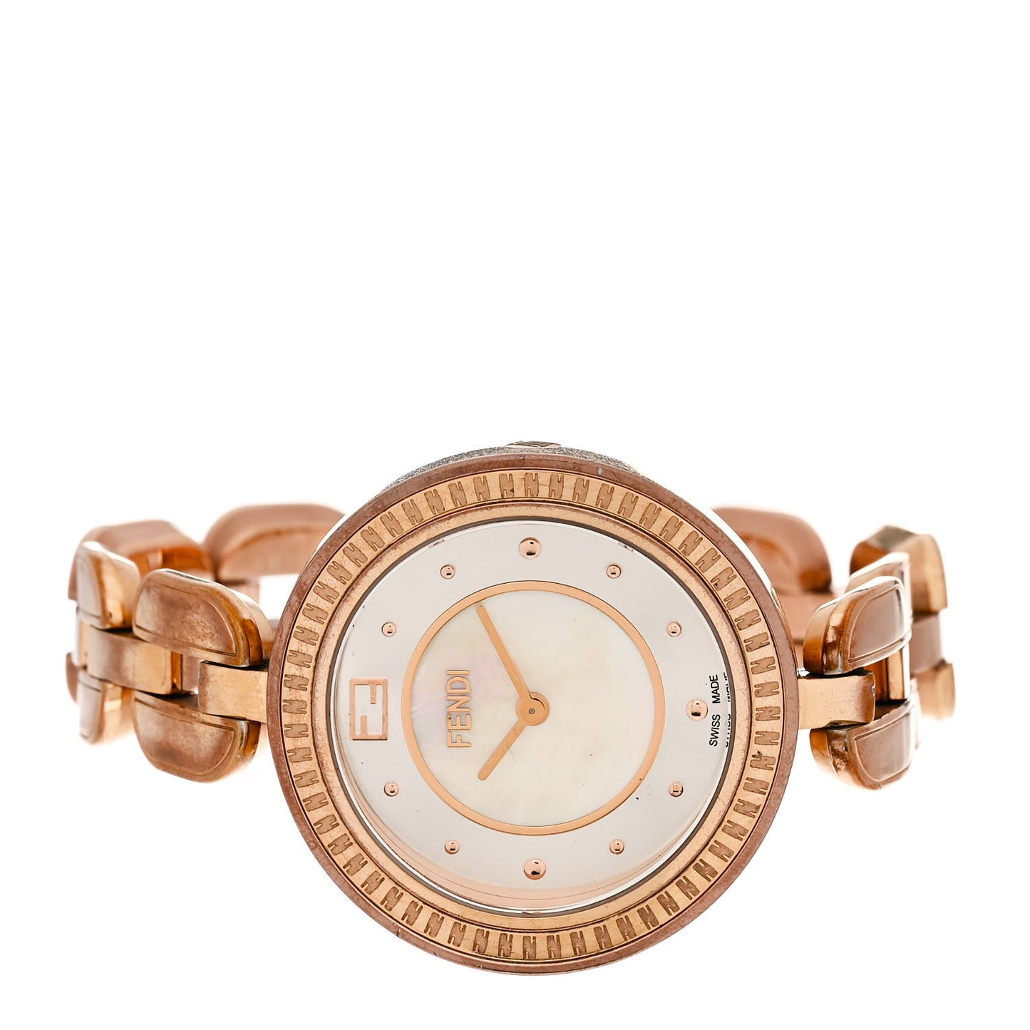 Stainless Steel Fur Mother of Pearl 36mm 35000M Fendi My Way Quartz Watch