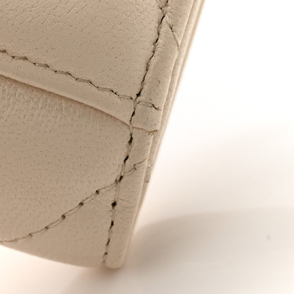 Chanel Shiny Goatskin Quilted Chanel 19 Flap Wallet Beige 11 of 13