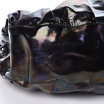 Gucci Iridescent Patent Medium Icon Bit Shoulder Bag Black 9 of 12