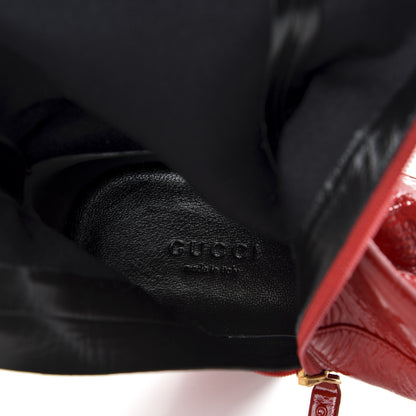 Gucci Patent Calfskin Stretch Boots 38.5 Hibiscus Red 7 of 10