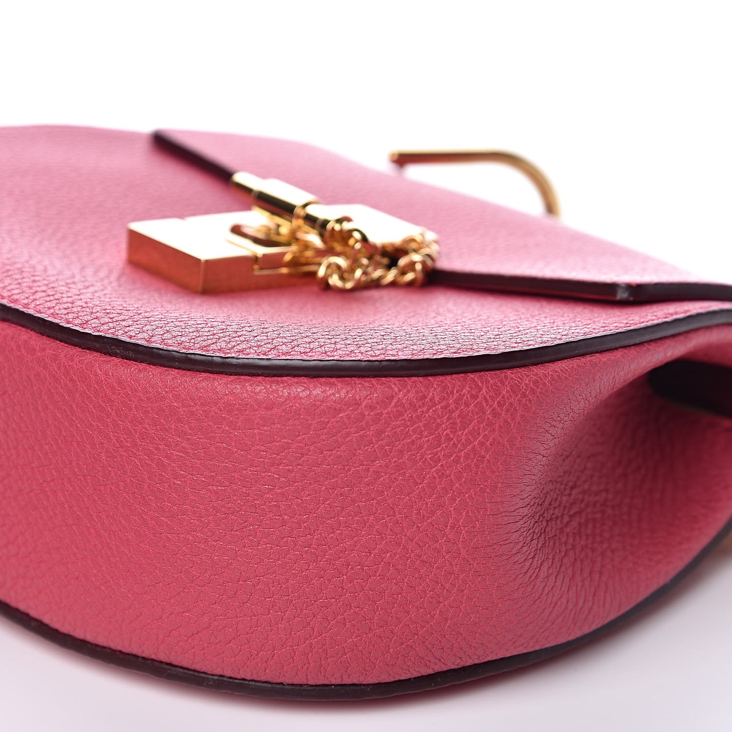 Grained Lambskin Mini Drew Shoulder Bag Dreamy Pink