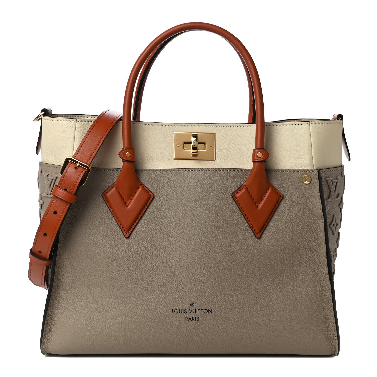 Louis Vuitton Calfskin Monogram Tufting On My Side Galet 1 of 9