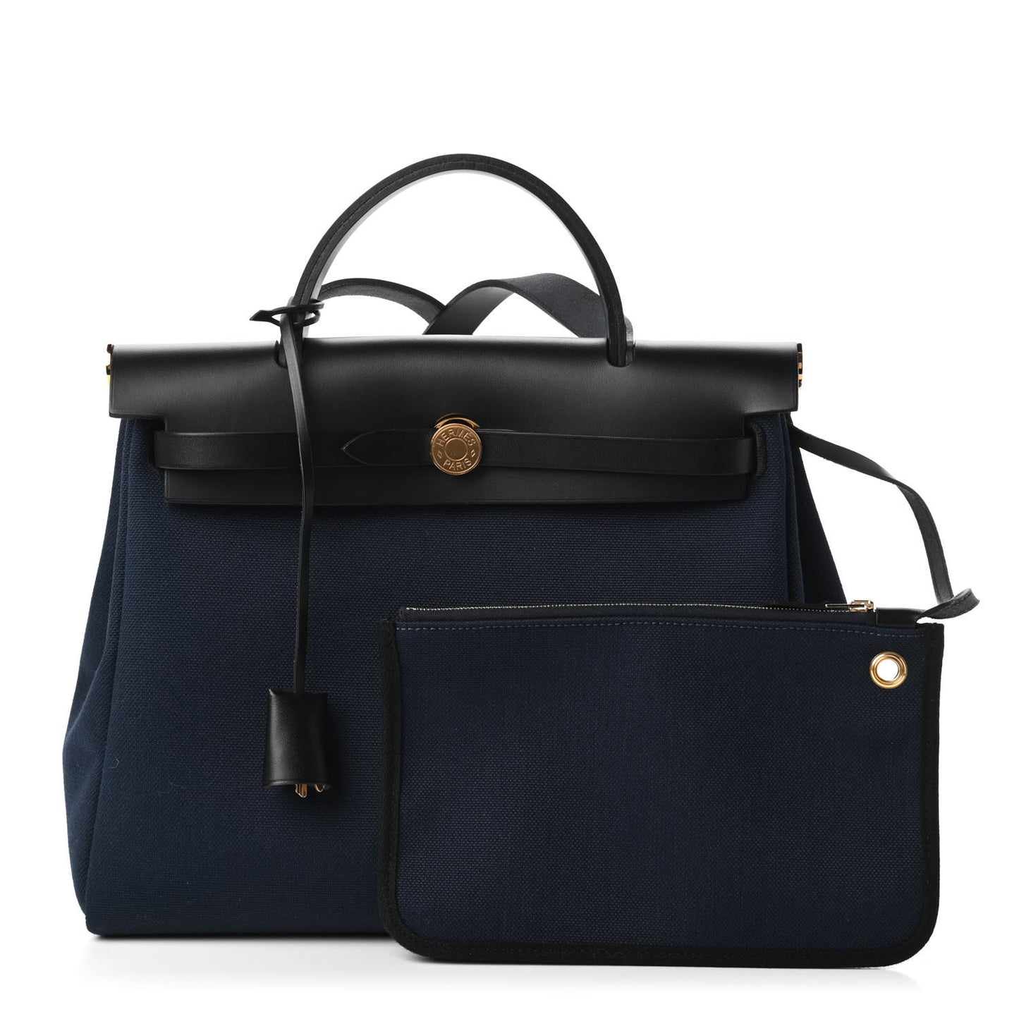 Toile Vache Hunter Herbag Zip PM 31 Bleu Marine Black
