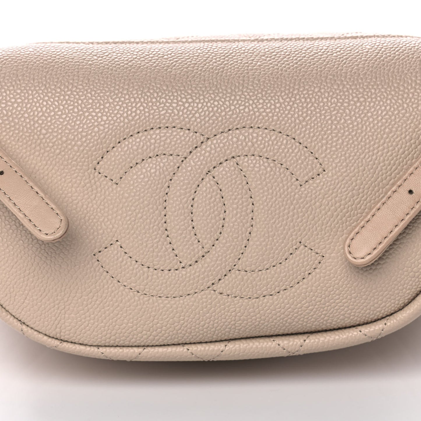 Caviar Quilted Filigree Backpack Beige
