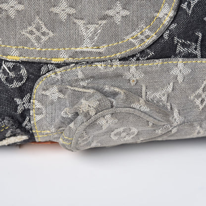 Louis Vuitton Denim Patchwork Speedy 30 Grey 10 of 11