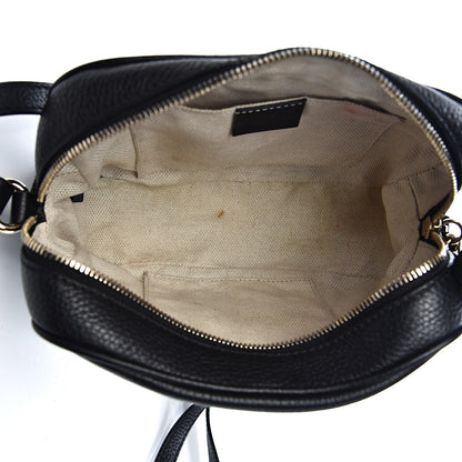 Gucci Pebbled Calfskin Small Soho Disco Bag Black 5 of 13