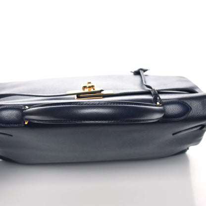 Hermes Courchevel Kelly Retourne 35 Bleu Marine 8 of 28