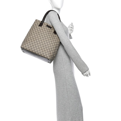 Gucci GG Plus Monogram Small Vertical Tote Dark Brown 2 of 10