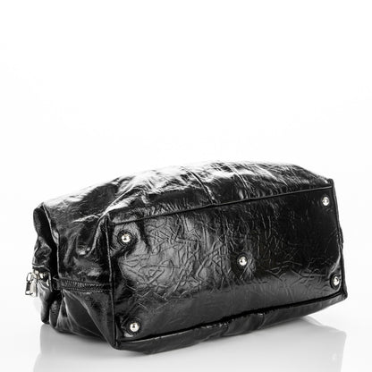 Saint Laurent Embossed Patent Medium Easy Y Bag Black 4 of 7