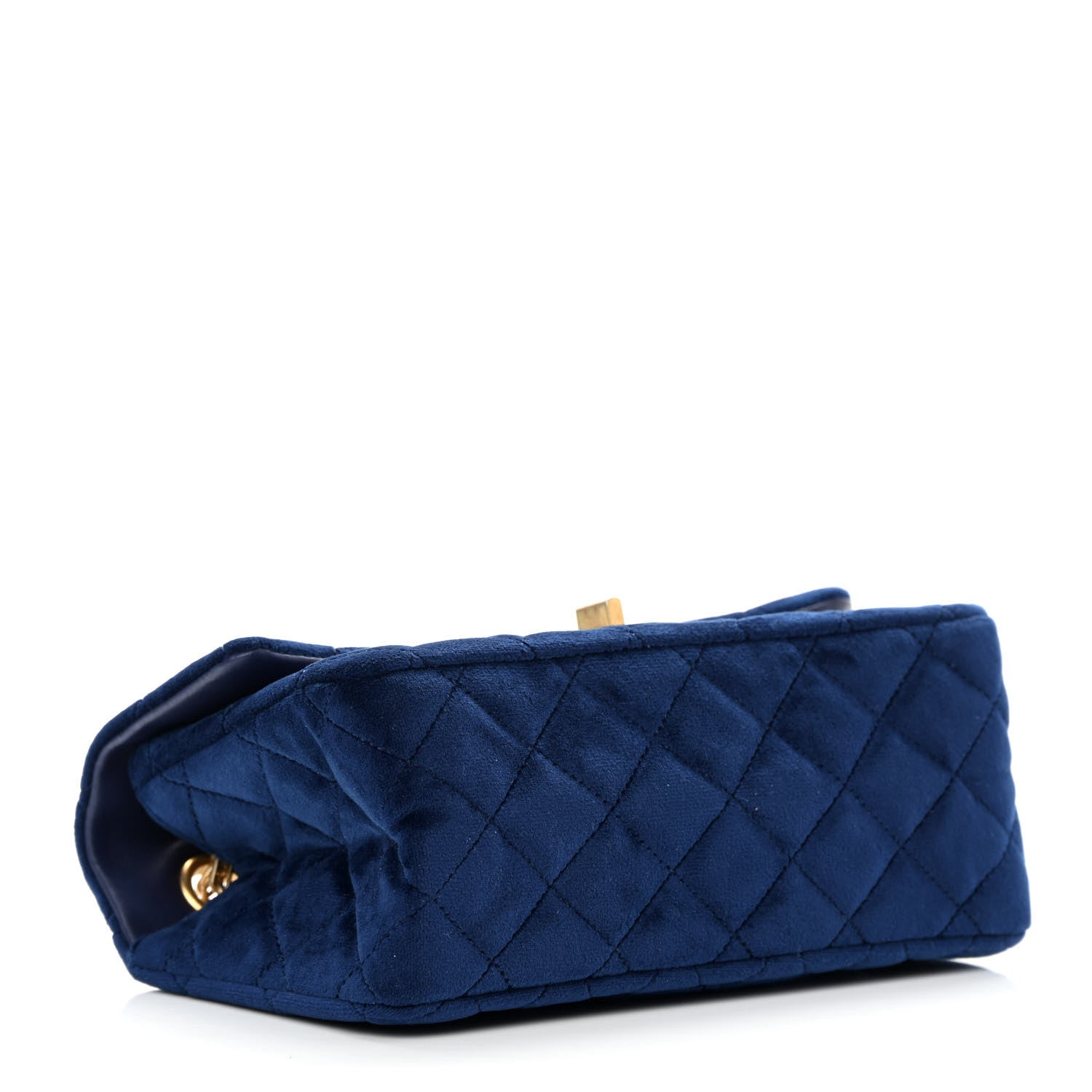 Chanel Velvet Quilted Mini 2.55 Reissue Flap Blue 4 of 10