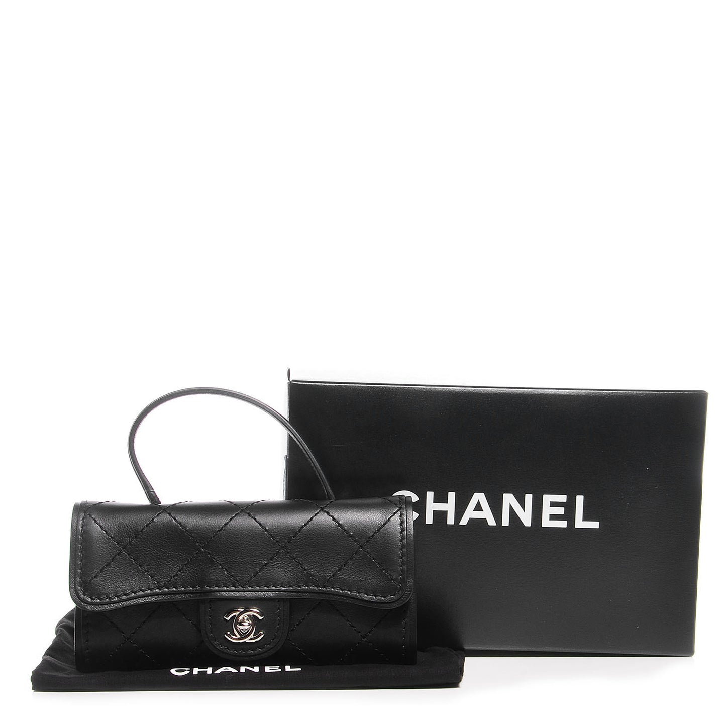 Calfskin Mini Flap Black