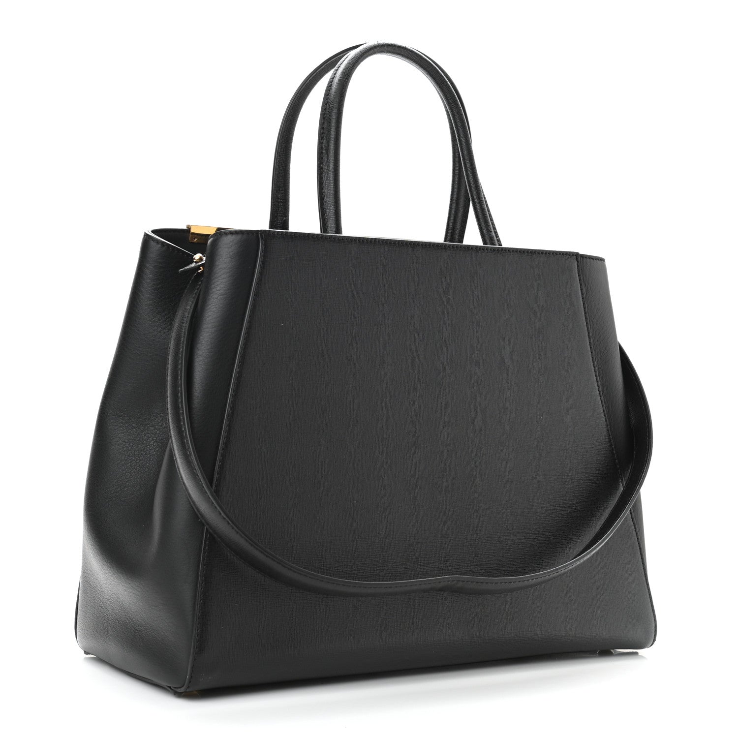 Fendi Vitello Elite Regular 2Jours Tote Black 3 of 10