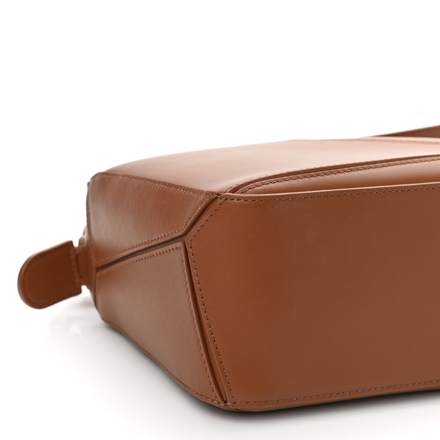 Satin Calfskin Small Puzzle Bag Pecan