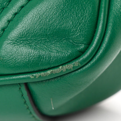 Gucci Calfskin Matelasse Mini GG Marmont Shoulder Bag Emerald Green 11 of 12