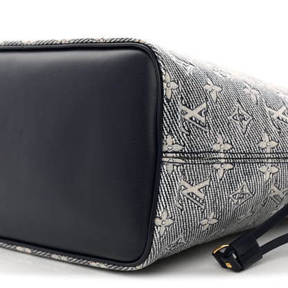 Louis Vuitton Monoglam Neverfull MM Blue 10 of 10