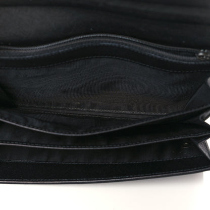 Prada Tessuto Nylon Saffiano Flap Wallet Black 5 of 8