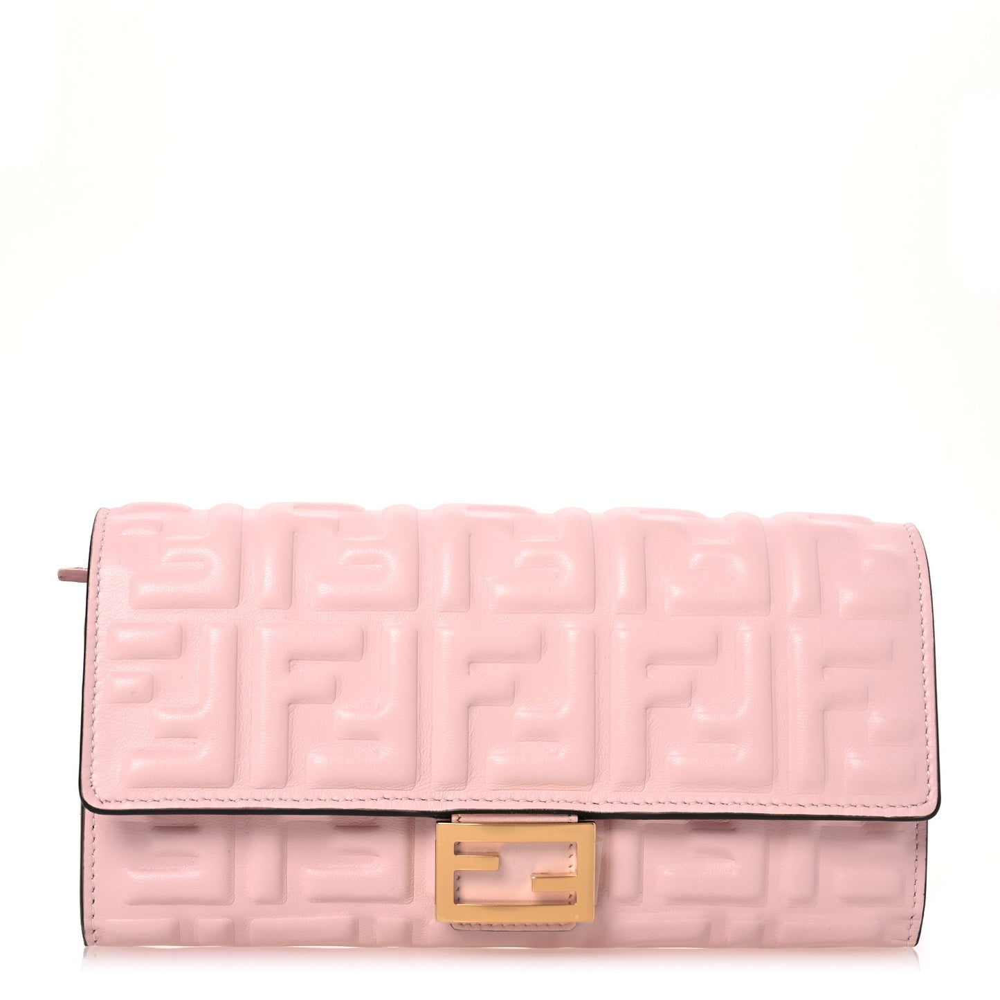 Nappa Matisse FF Embossed Continental Wallet Rosa Confetto