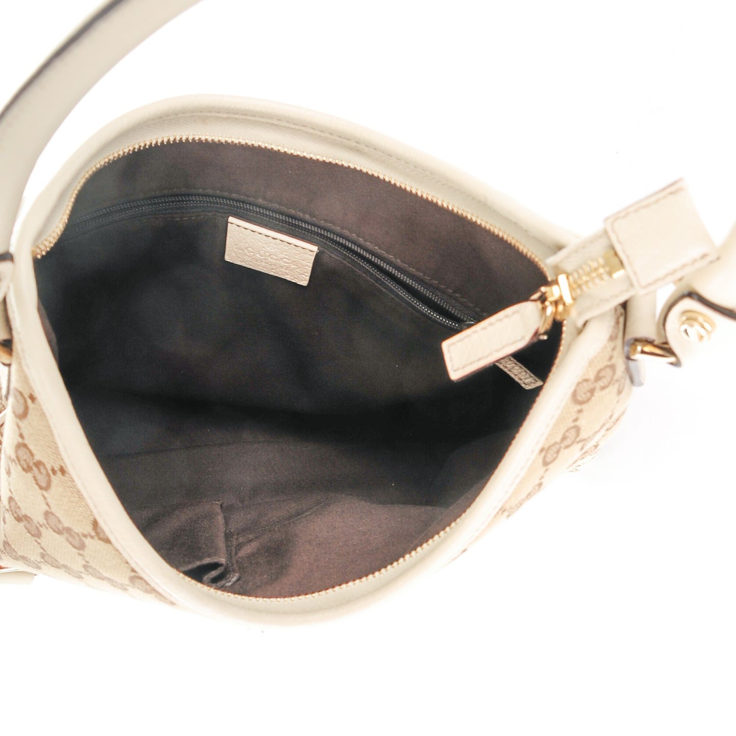 Monogram Medium Abbey D Ring Hobo Off White