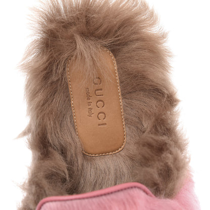 Gucci Merino Wool Womens Princetown Slippers 35 Pink 5 of 8