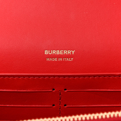 Burberry Lambskin Quilted Lola Chain Wallet Bright Red 6 of 10
