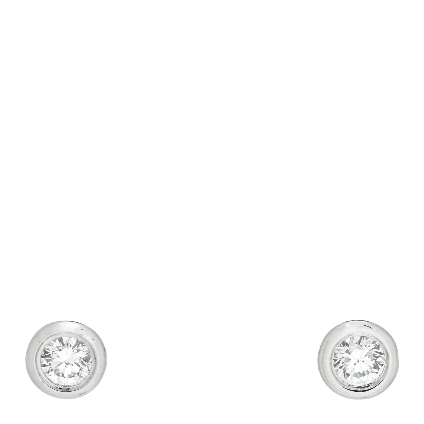 Platinum Diamond .16ctw Elsa Peretti Diamonds By The Yard Earrings