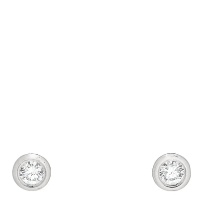 Tiffany Platinum Diamond .16ctw Elsa Peretti Diamonds By The Yard Earrings 1 of 5