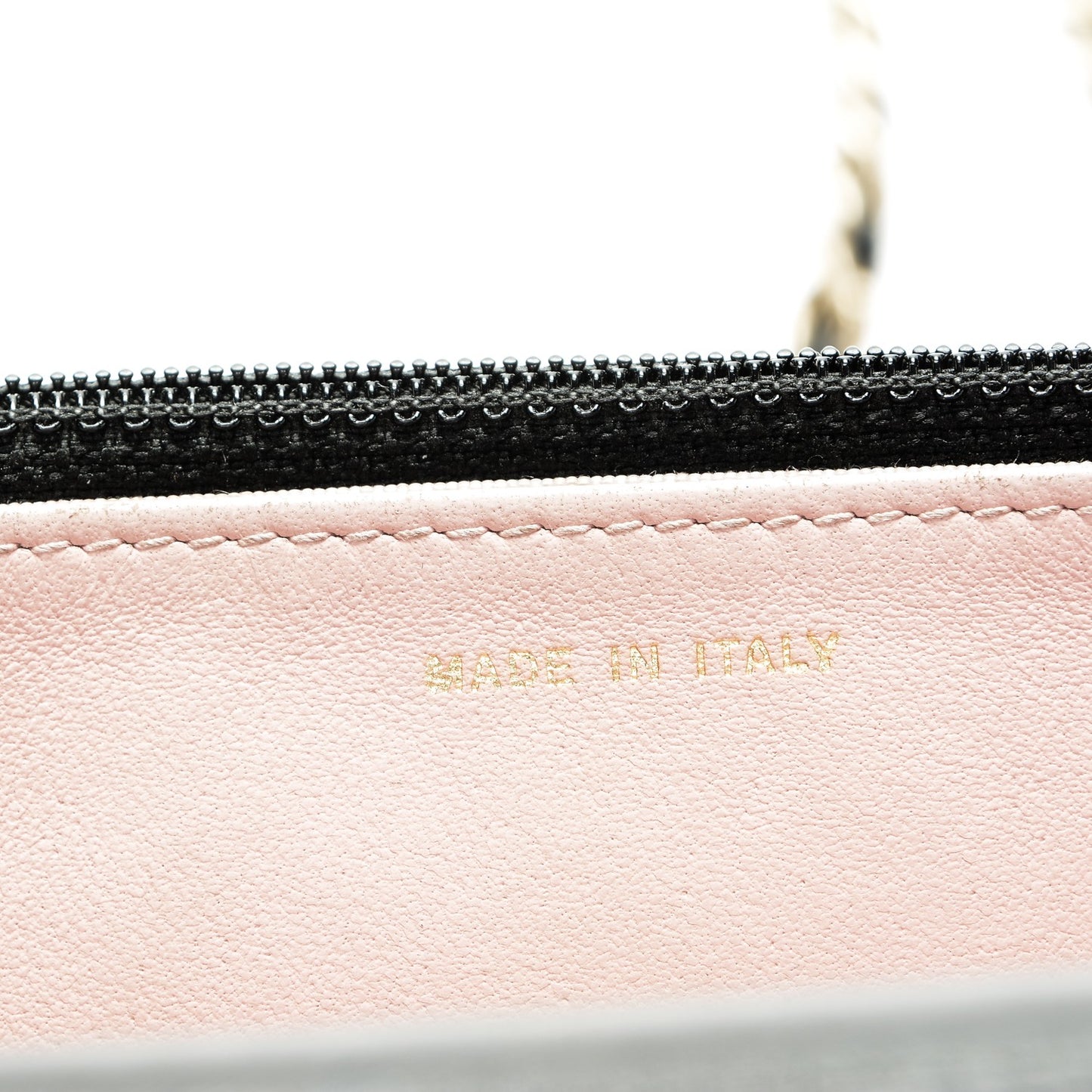 Lambskin Micro Quilted Wallet On Chain WOC Black