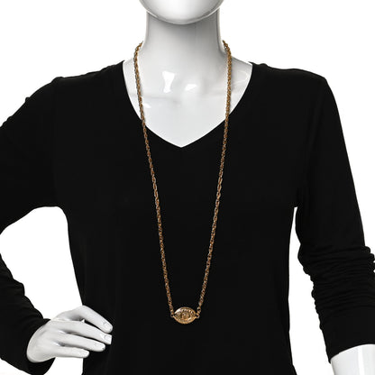 Chanel CC Medallion Chain Necklace Gold 2 of 5