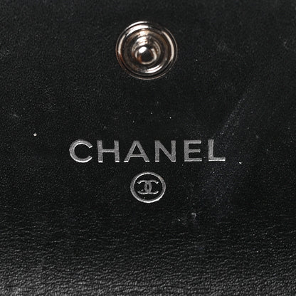 Chanel Patent Quilted Flap Card Holder Black 6 of 11