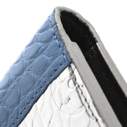 Louis Vuitton Metallic Alligator Multiple Wallet Blue 8 of 8