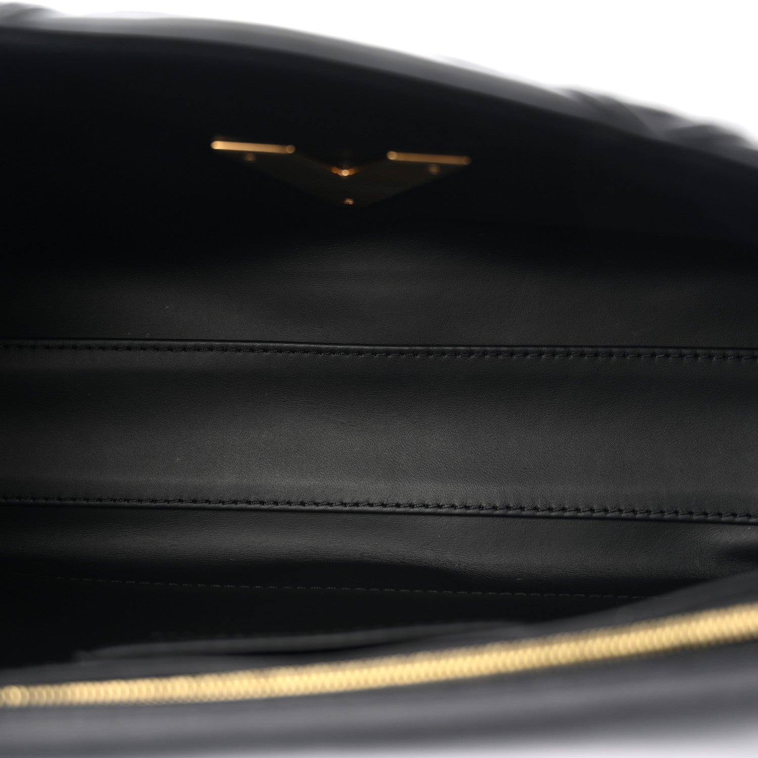 Louis Vuitton Lambskin Malletage Top Handle GO-14 GM Black 6 of 10