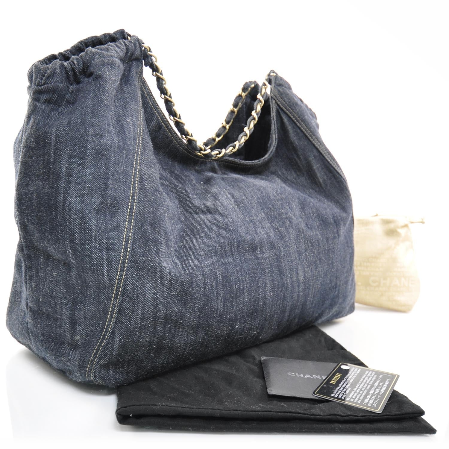 Chanel Denim XL Coco Cabas Tote Blue 3 of 10
