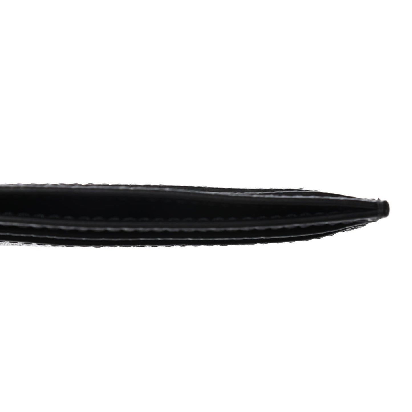 Calfskin Boar Effect GG Marmont Card Holder Black