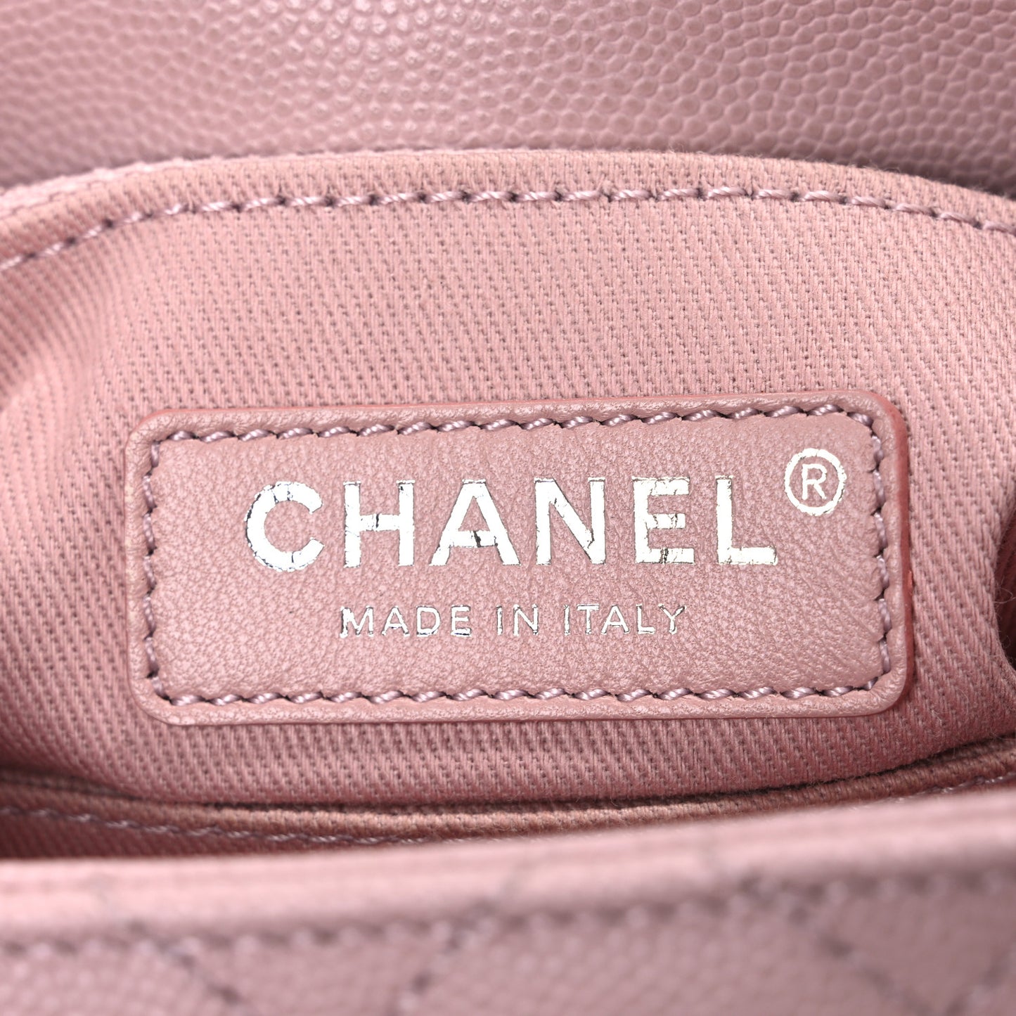 Caviar Quilted Mini Coco Handle Flap Pink