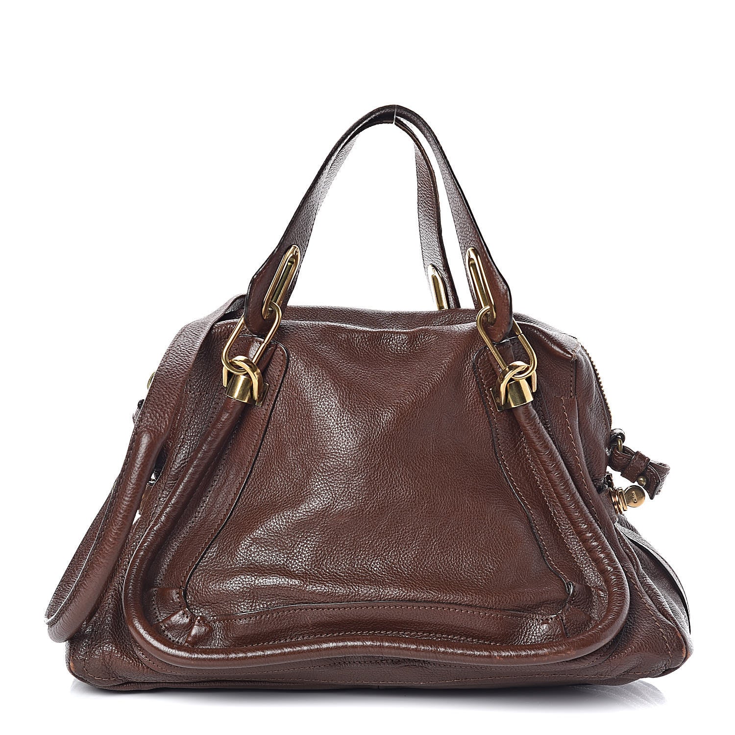 Chloe Calfskin Medium Paraty Chocolate 1 of 8