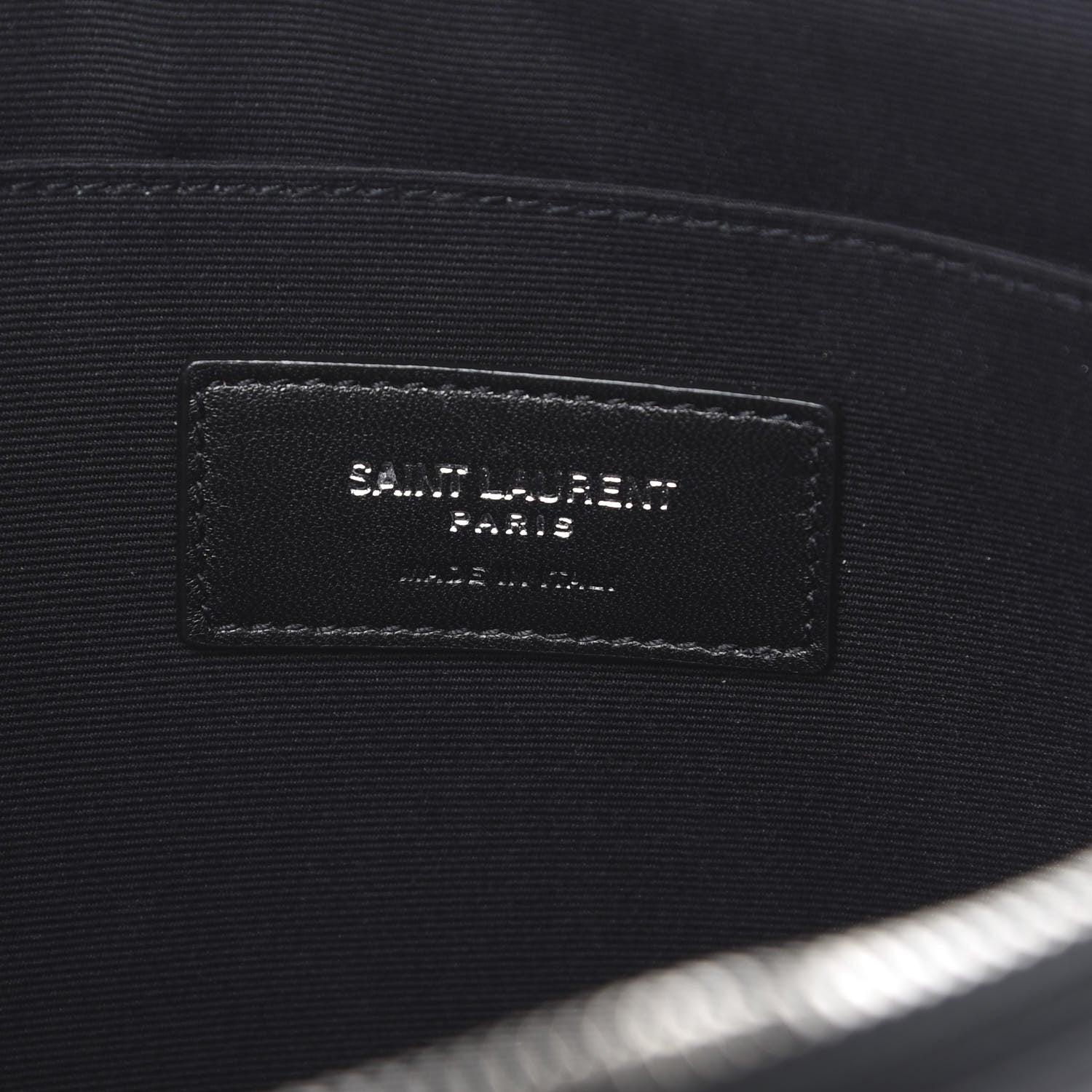 Saint Laurent Calfskin Monogram iPad Case Black 6 of 8