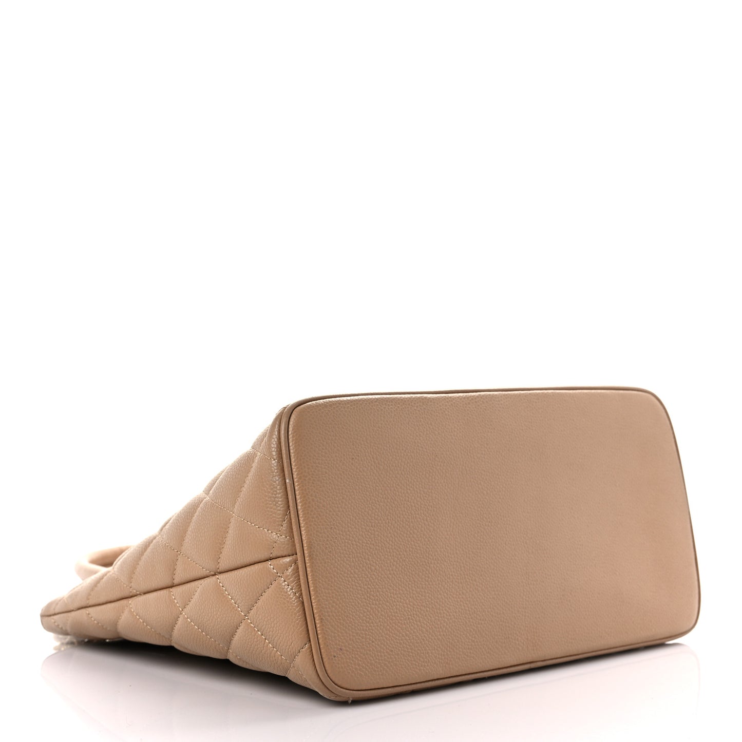 Caviar Quilted Medallion Tote Beige