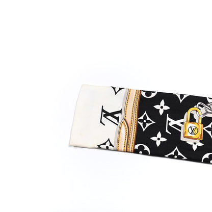 Louis Vuitton Silk Monogram Confidential Bandeau Black 2 of 6