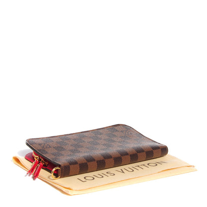 Louis Vuitton Damier Ebene Insolite Wallet Red 5 of 9