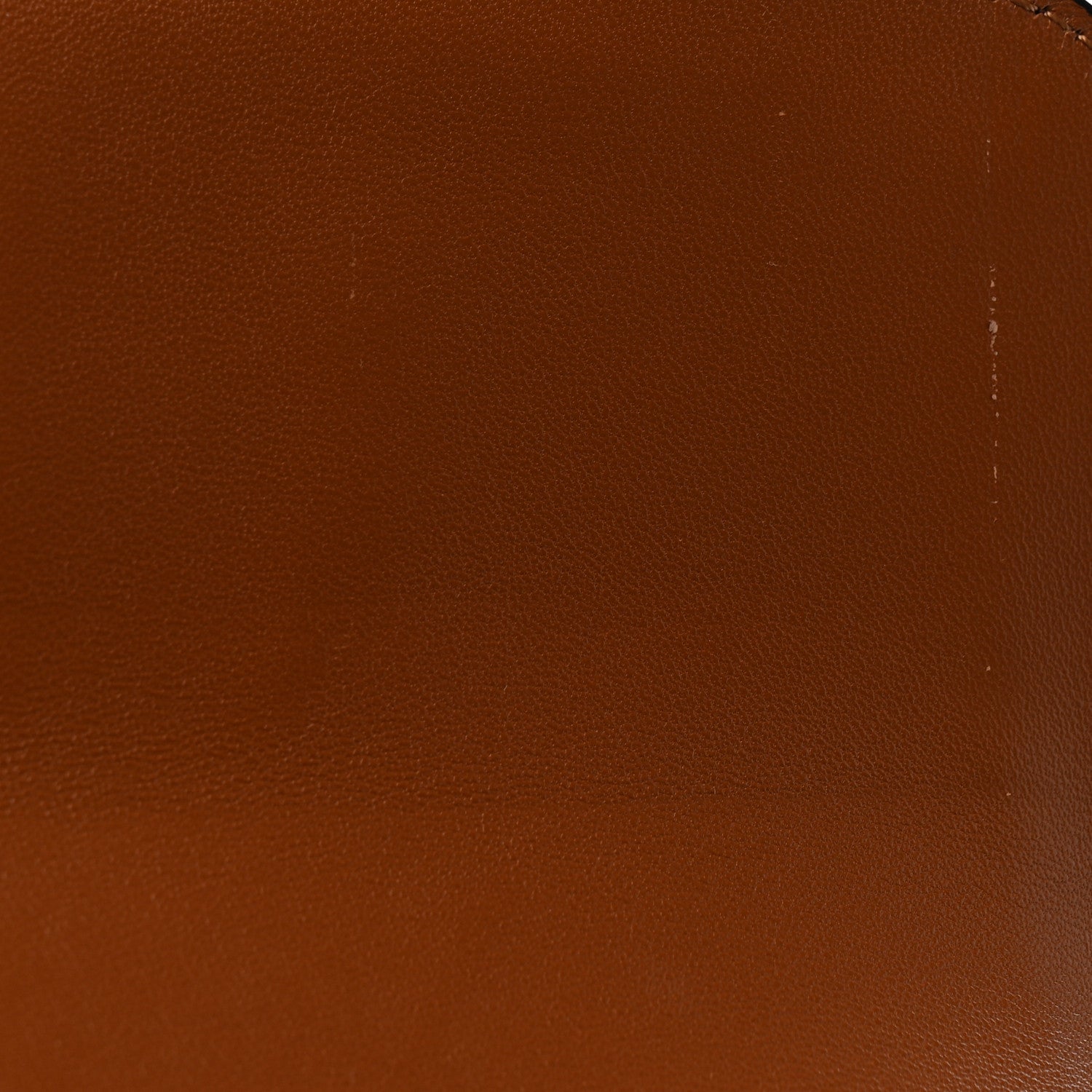 Celine Textile Natural Calfskin Medium Triomphe Bag White Tan 12 of 14